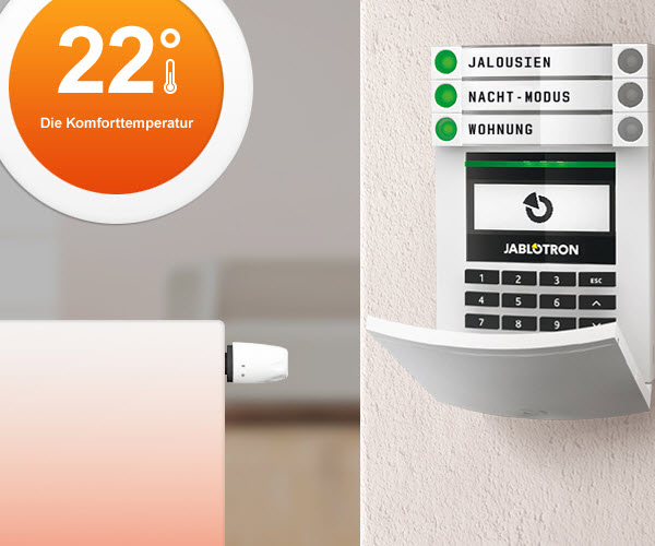 Bild Jablotron Wohnung Heizungssteuerung